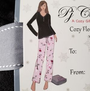 PJ Couture Cozy Fleece PJ set with Blanket
